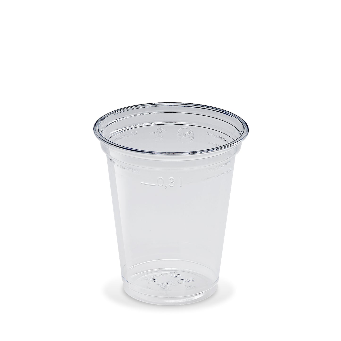 Smoothie-Becher 300 ml, rPET, glasklar, Ø 95 mm