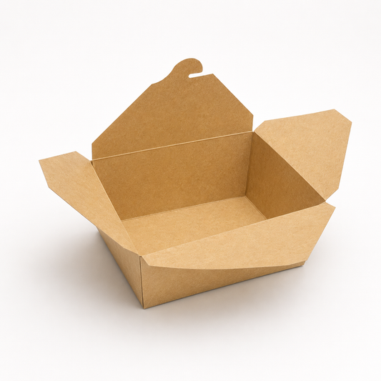 Take-Away-Boxen 1300 ml, Kraft, 152 x 120 x 65 mm, braun, ungeteilt