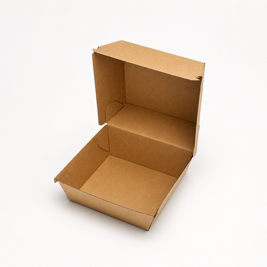 Burgerbox L, Wellpappe, 125 x 125 x 100 mm