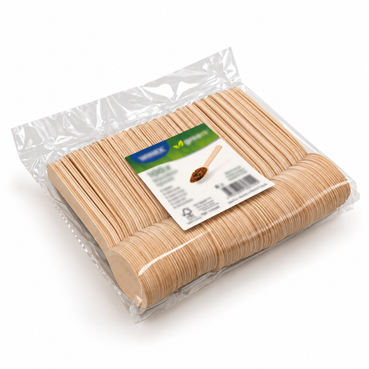 Holz-Löffel 16 cm, 100 Stk.