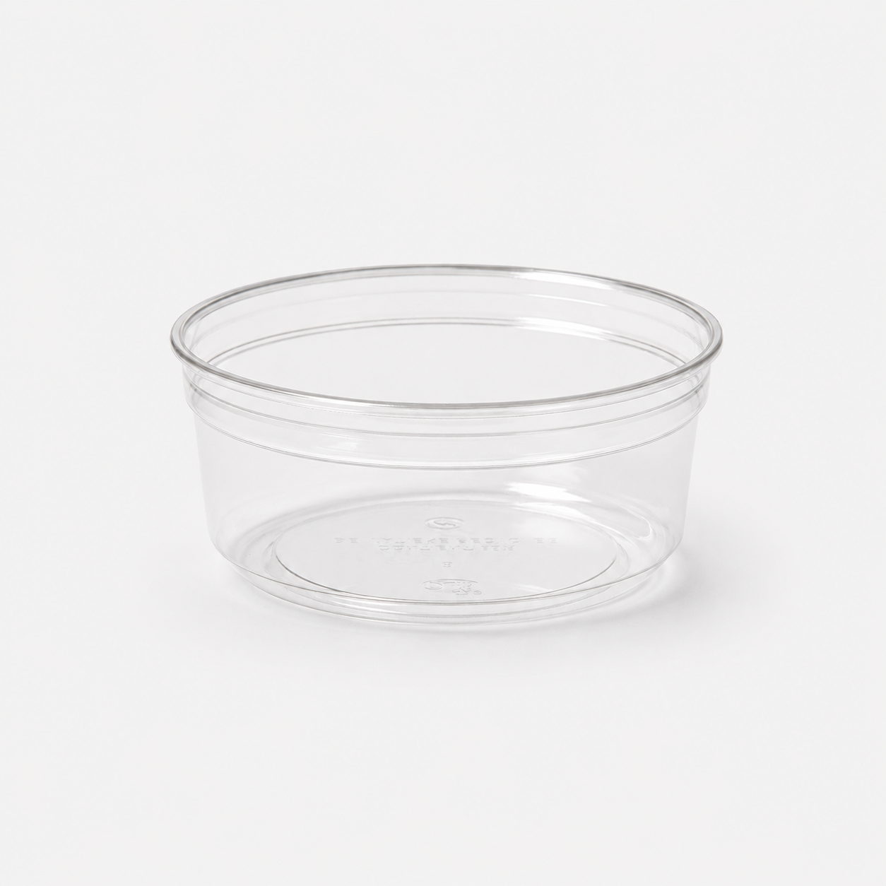 Deli-Feinkostschale Crystal 250 ml, rPET, transparent, Ø 114 x 45 mm