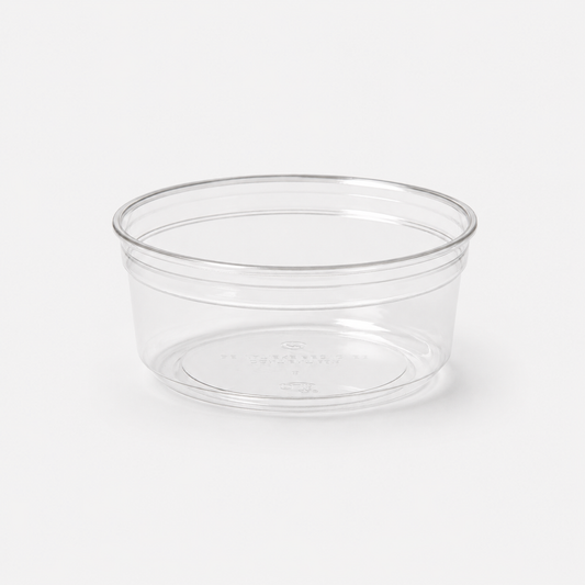 Deli-Feinkostschale Crystal 250 ml, rPET, transparent, Ø 114 x 45 mm
