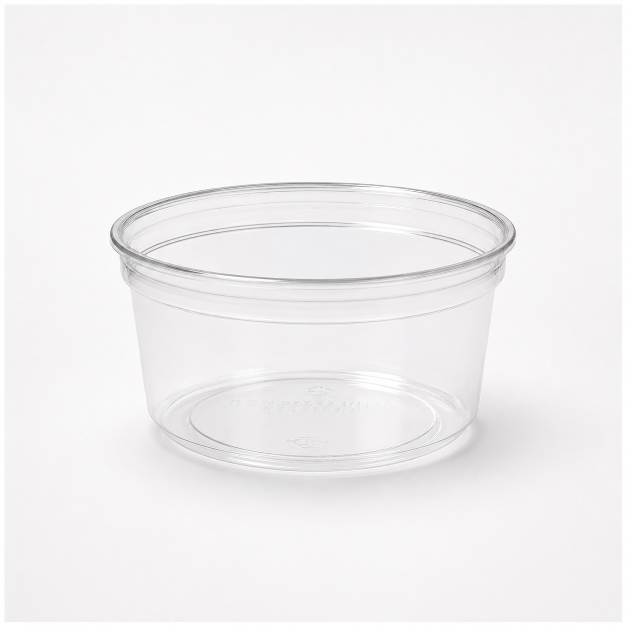Deli-Feinkostschale Crystal 375 ml, rPET, transparent, Ø 114 x 61 mm