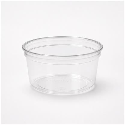 Deli-Feinkostschale Crystal 375 ml, rPET, transparent, Ø 114 x 61 mm