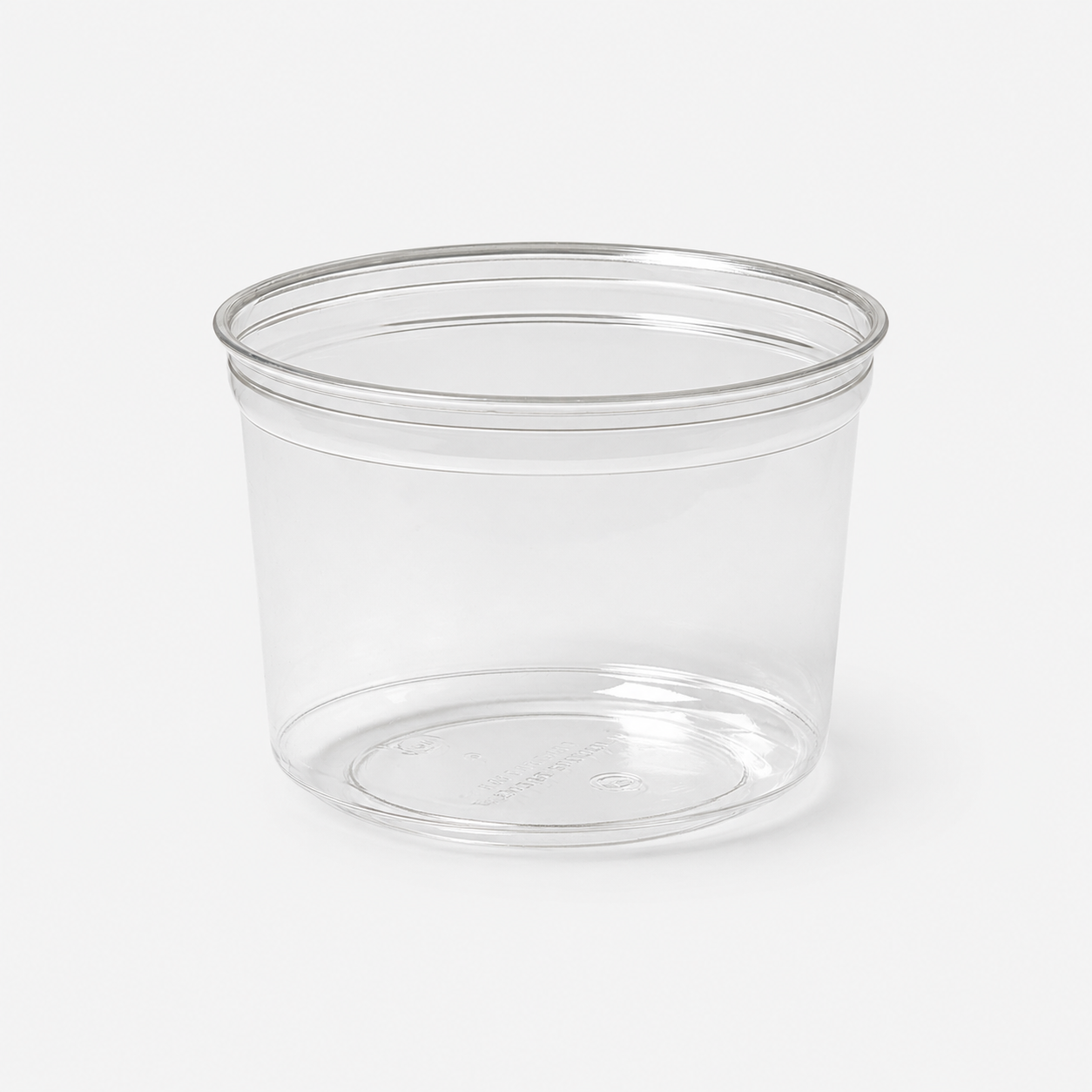 Deli-Feinkostschale Crystal 500 ml, rPET, transparent, Ø 114 x 75 mm