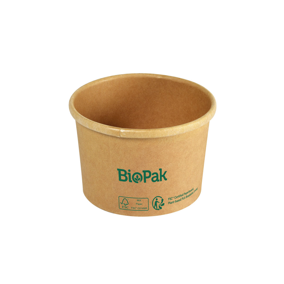 Suppenbecher 240 ml / 8 oz, Pappe, Ø 90 mm, braun