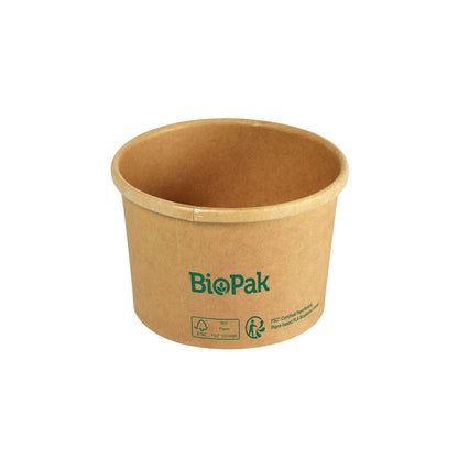 Suppenbecher 240 ml / 8 oz, Pappe, Ø 90 mm, braun