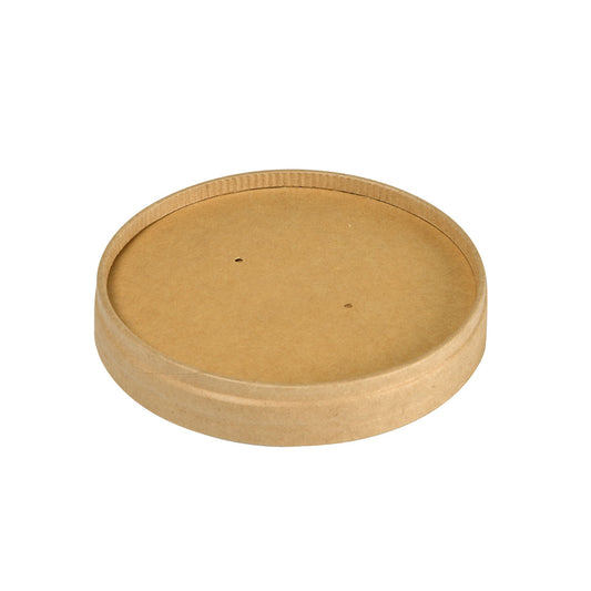 Deckel Ø 90 mm für Suppenbecher 240/360 ml, Pappe, braun