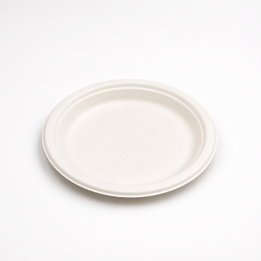 Teller Ø 22 cm, Bagasse, ungeteilt