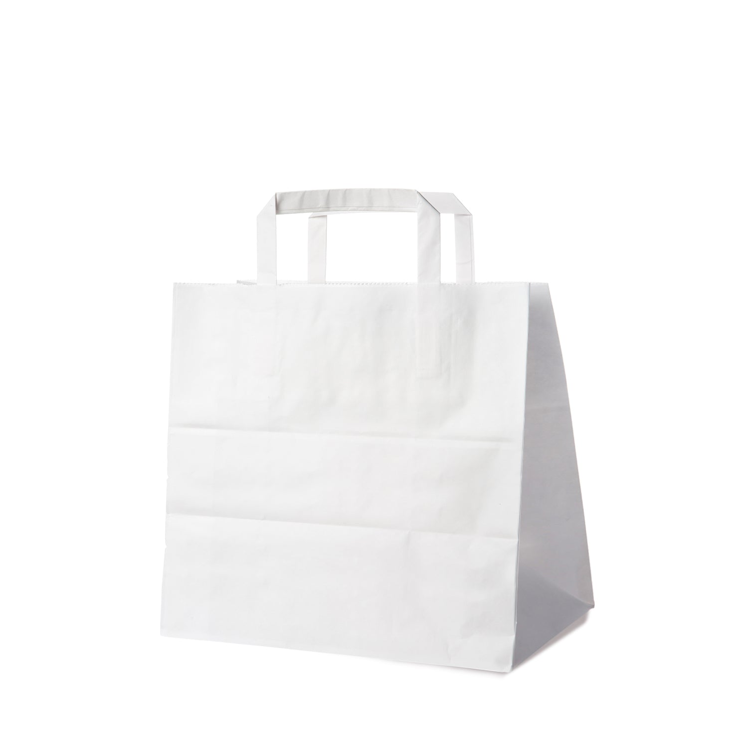 Papiertragetaschen mittel, weiß, 26 x 17 x 25 cm