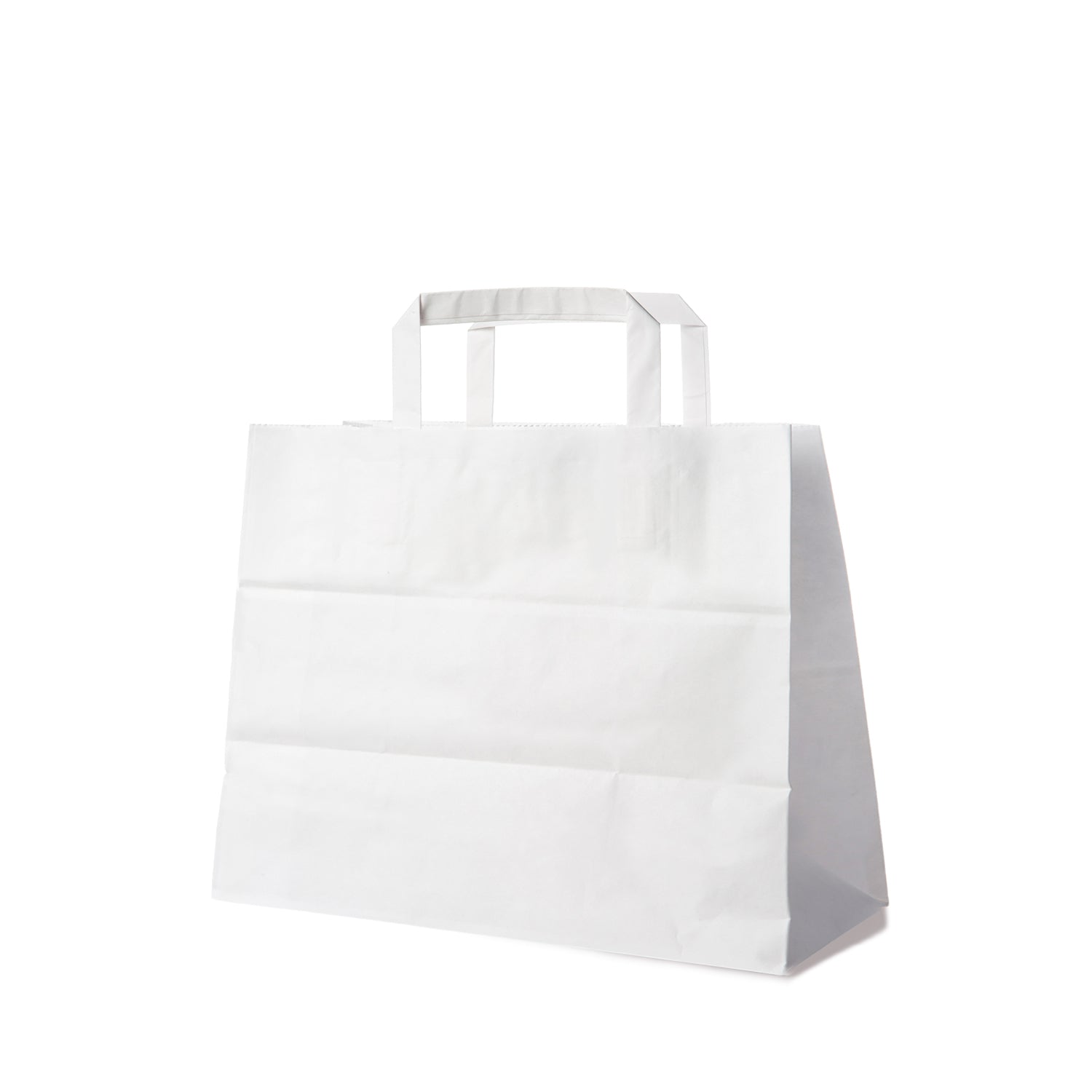 Papiertragetaschen groß, weiß, 32 x 16 x 27 cm