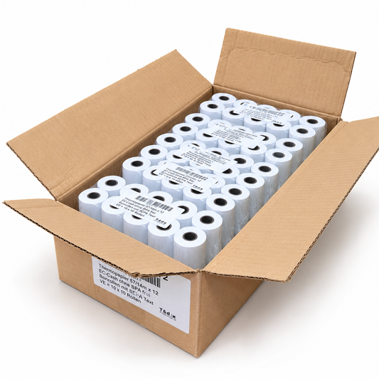 Thermorolle 57/14/12, EC-Cash mit Sepa-Text, BPA-frei, 100 Rollen