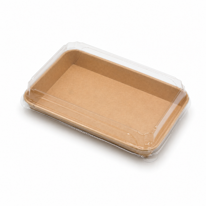 Sushibox XL, 220 x 137 x 25 mm, Pappe, inkl. PET-Deckel