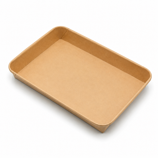 Sushibox XXXL, 255 x 180 x 25 mm, Pappe, inkl. PET-Deckel