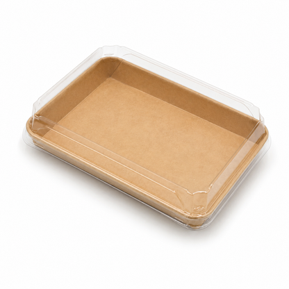 Sushibox XXXL, 255 x 180 x 25 mm, Pappe, inkl. PET-Deckel