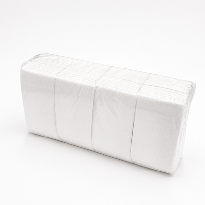Servietten Weiß, 33 x 33 cm, 1/8 Buchfalz, 2-lagig, Packung