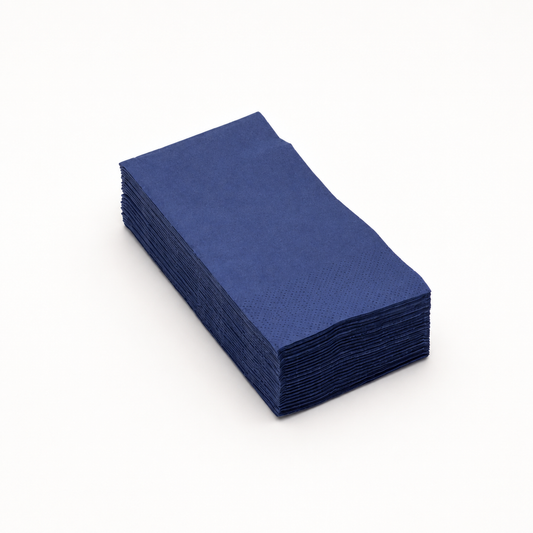 Servietten Dunkelblau, 33 x 33 cm, 1/8 Buchfalz, 3-lagig, 1250 Stk.