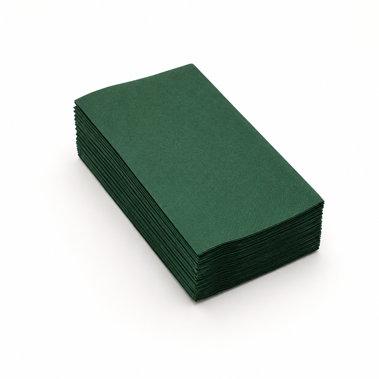 Servietten Dunkelgrün, 33 x 33 cm, 1/8 Buchfalz, 3-lagig