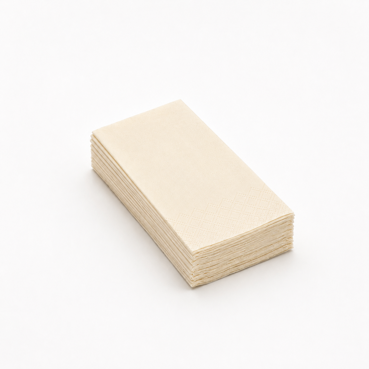 Servietten Cream, 33 x 33 cm, 1/8 Buchfalz, 3-lagig, 1000 Stk.