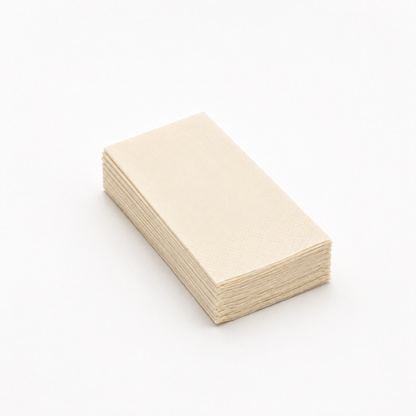 Servietten Cream, 33 x 33 cm, 1/8 Buchfalz, 3-lagig, 1000 Stk.