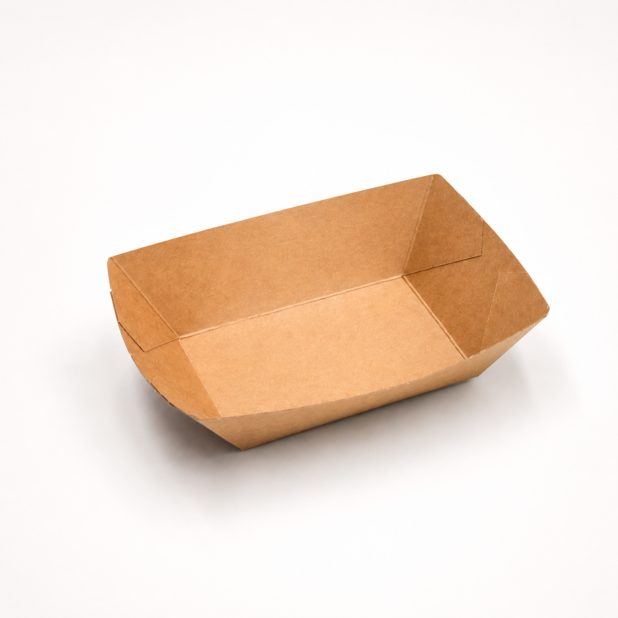 Snackschalen 400 ml, Pappe, 16,5 x 12 x 4,5 cm, braun