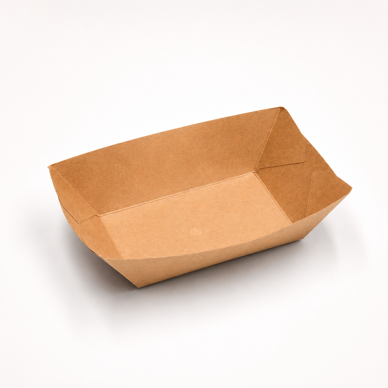 Snackschalen 800 ml, Pappe, 21 x 14,5 x 5 cm, braun, 560 Stk.