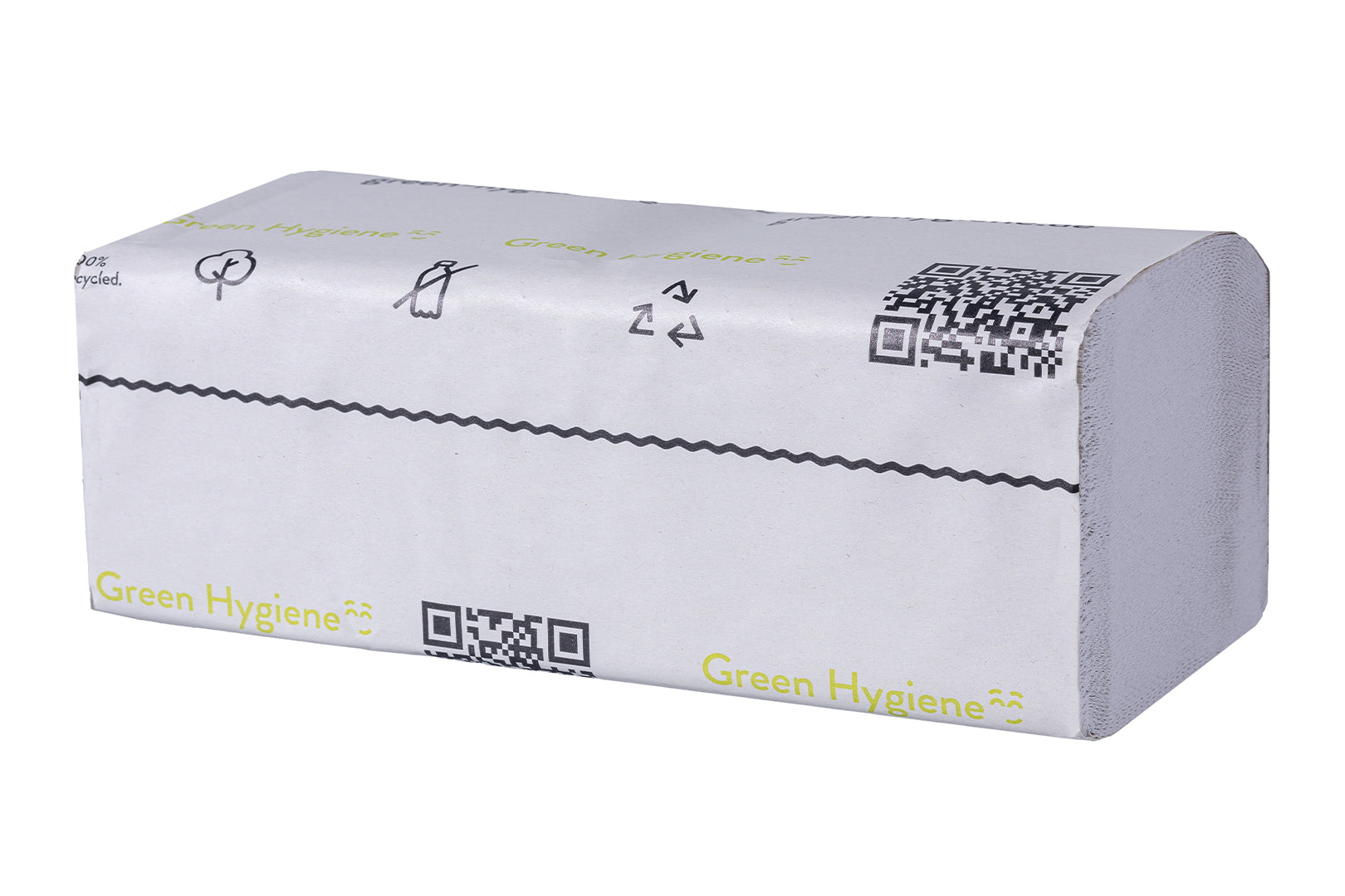 Green Hygiene® Papierhandtücher FRIEDA, 2-lagig, Zick-Zack-Falz (V-Falz), 4000 Tücher