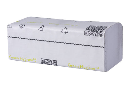 Green Hygiene® Papierhandtücher FRIEDA, 2-lagig, Zick-Zack-Falz (V-Falz), 4000 Tücher