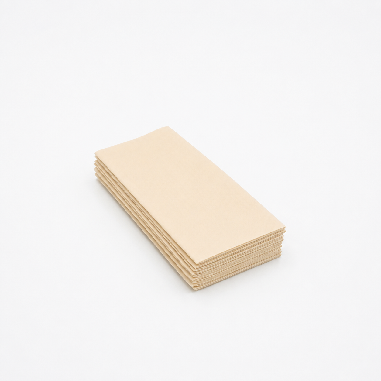 Besteckservietten Creme, Airlaid (stoffähnlich), 40 × 40 cm, 1/8 Falz