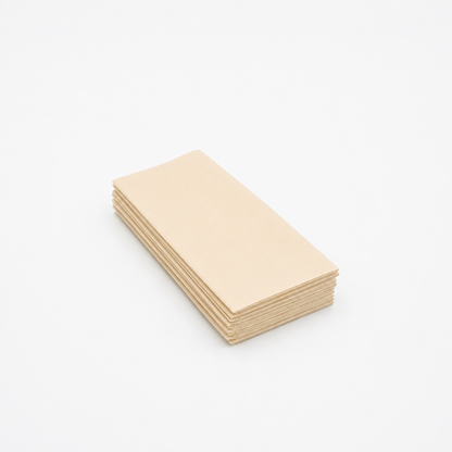Besteckservietten Creme, Airlaid (stoffähnlich), 40 × 40 cm, 1/8 Falz