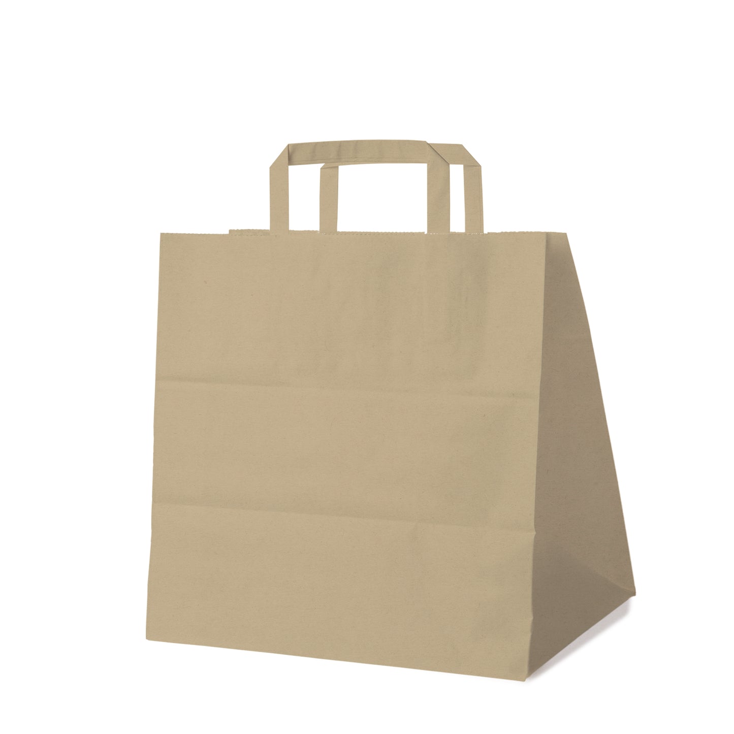 Papiertragetaschen groß + breit, braun, 32 x 21,5 x 27 cm, 250 Stk.