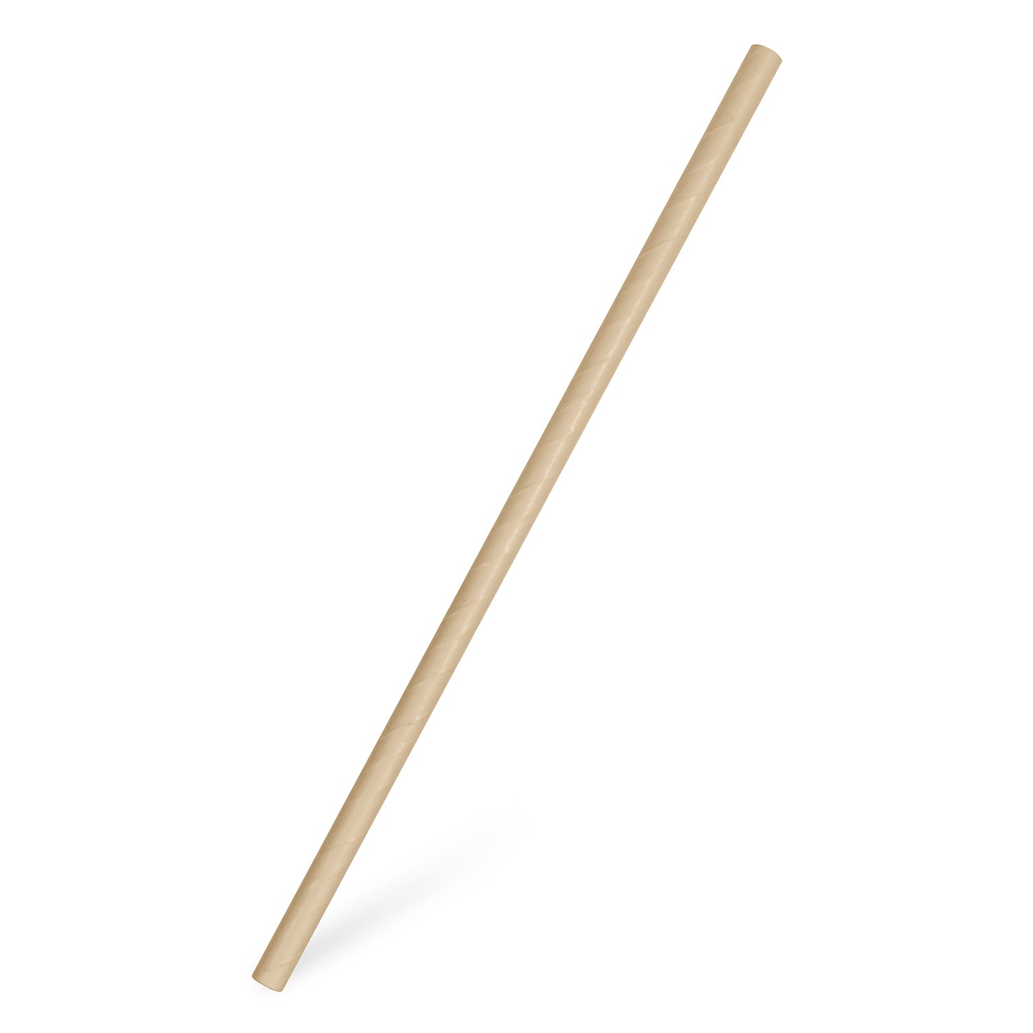 Papier-Trinkhalme Ø 0,8 x 23 cm, Jumbo, naturbraun