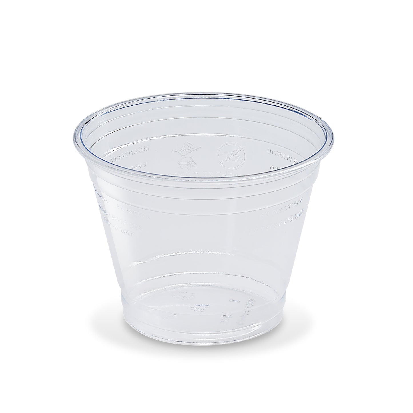 Smoothie-Becher 250 ml, rPET, glasklar, Ø 95 mm, 800 Stk.