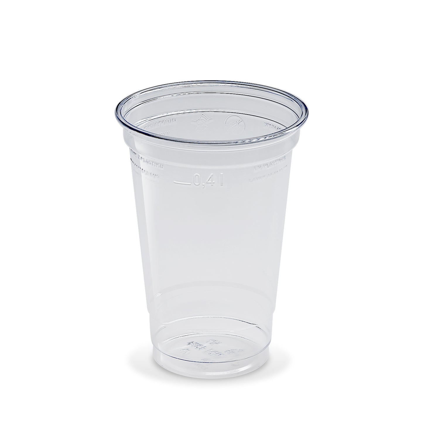 Smoothie-Becher 400 ml, rPET, glasklar, Ø 95 mm