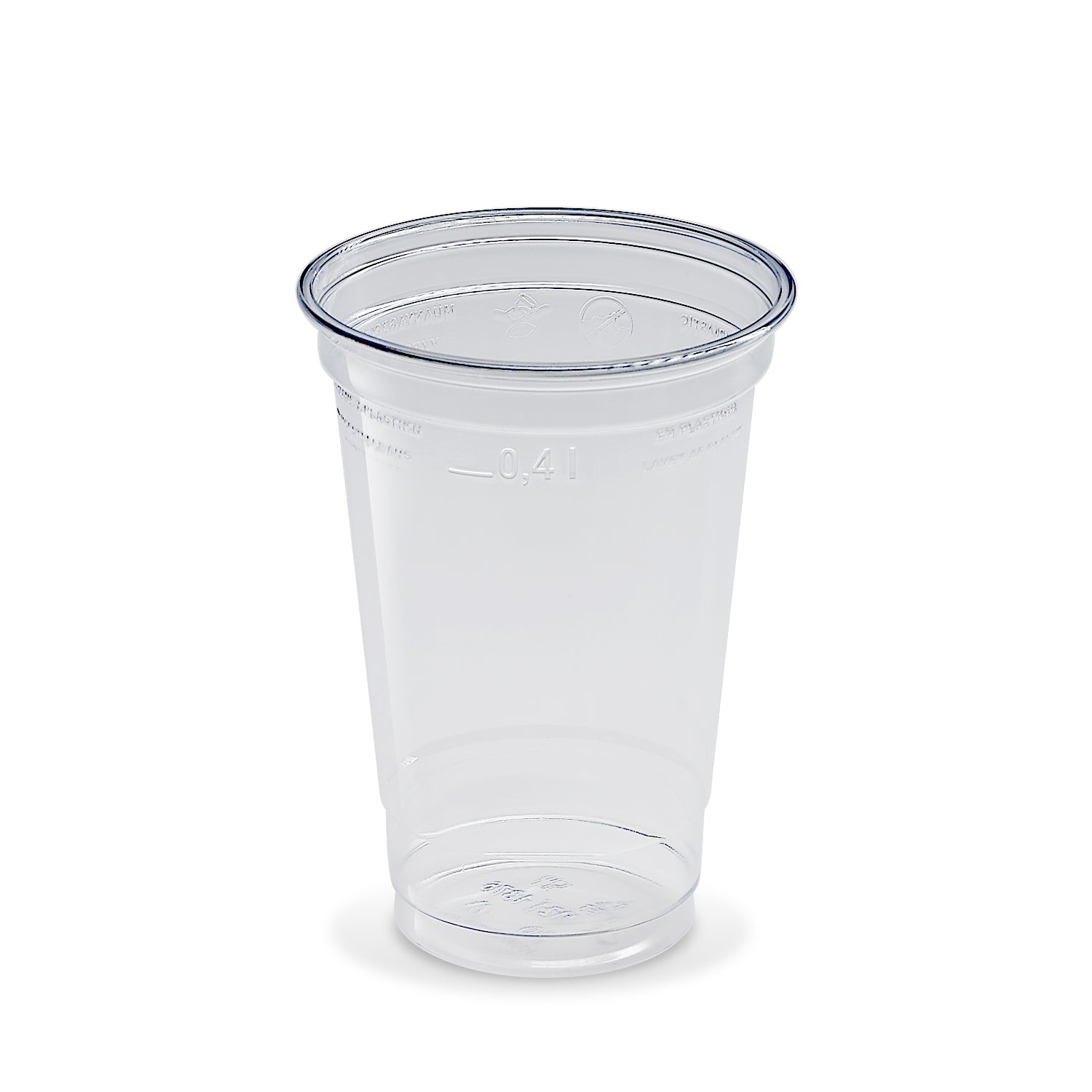 Smoothie-Becher 400 ml, rPET, glasklar, Ø 95 mm