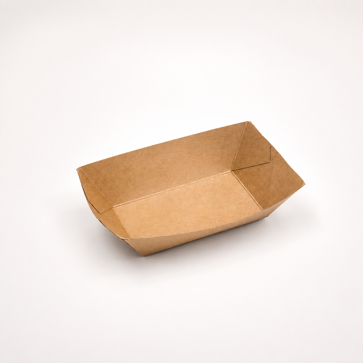 Snackschalen 300 ml, Pappe, 15,5 x 11,5 x 4 cm, braun