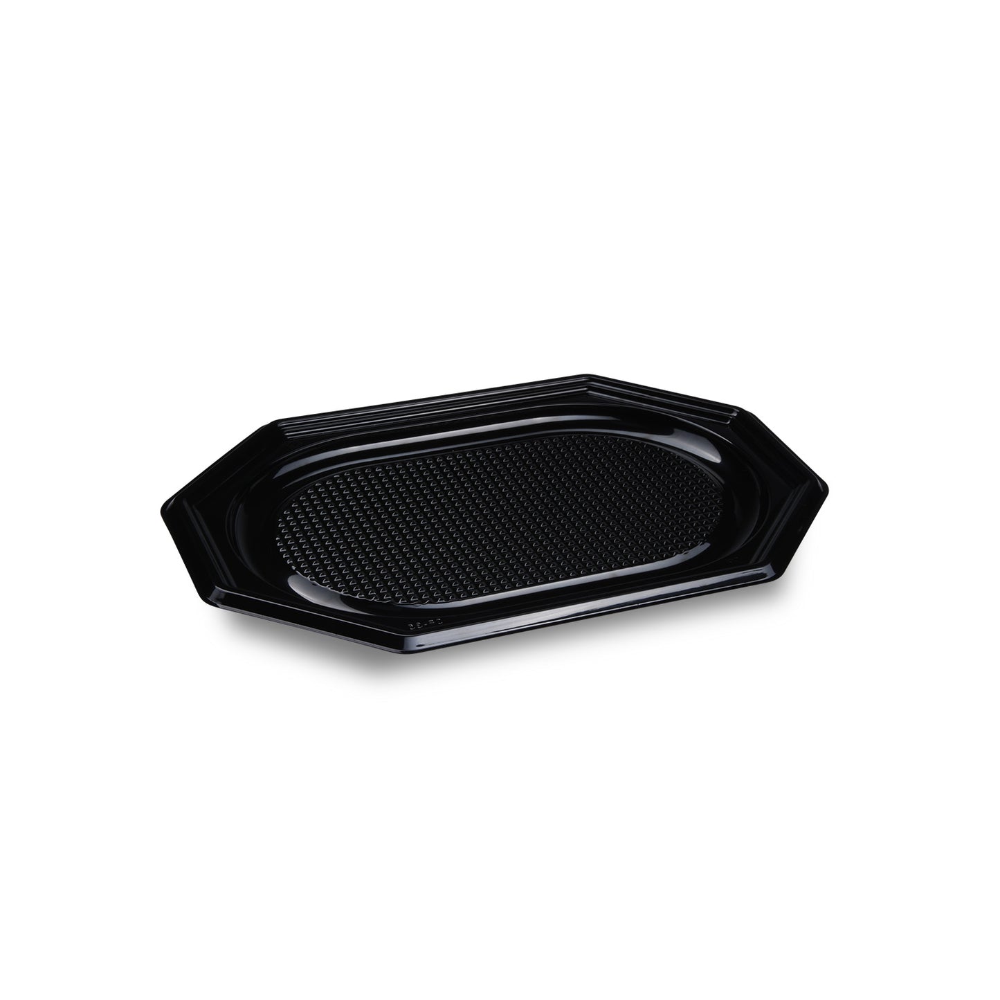 Servierplatten Schwarz, PET, 350 × 247 mm, oval