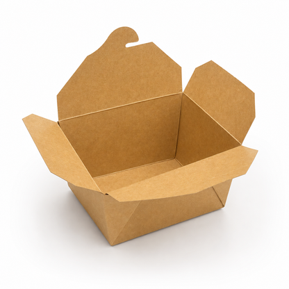 Take-Away-Boxen 600 ml, Kraft, 110 x 90 x 65 mm, braun, ungeteilt, 450 Stk.