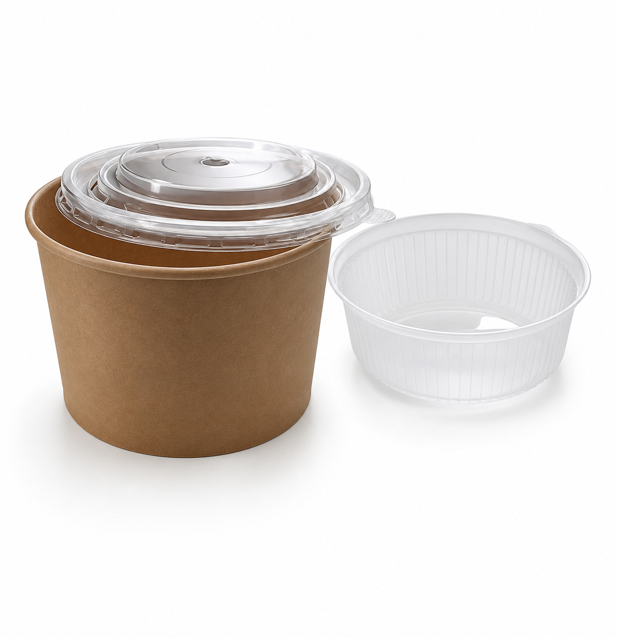 Ramen Bowl 1500 ml mit Einlage-Tray und Deckel, 150 Sets