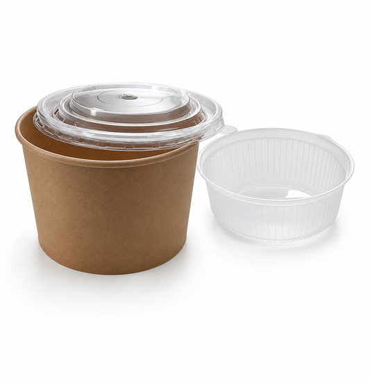 Ramen Bowl 1500 ml mit Einlage-Tray und Deckel, 150 Sets