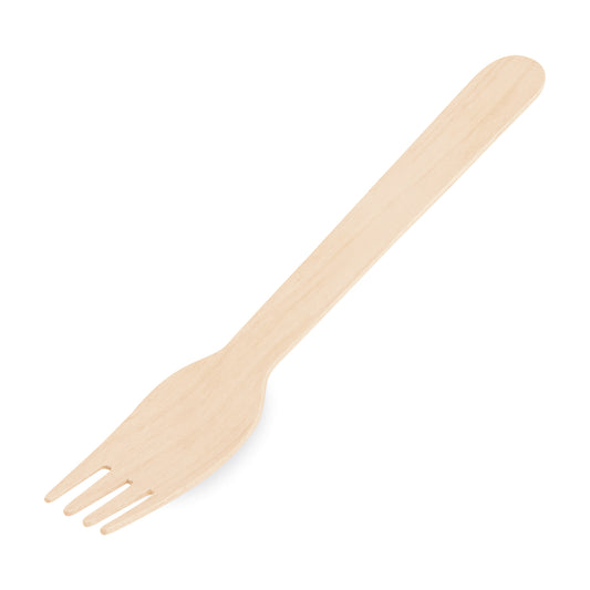 Holz-Gabel 16 cm, 100 Stk.