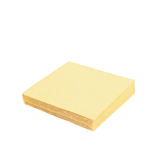 Cocktail Servietten Creme, 24 × 24 cm, 2-lagig, 2000 Stk.