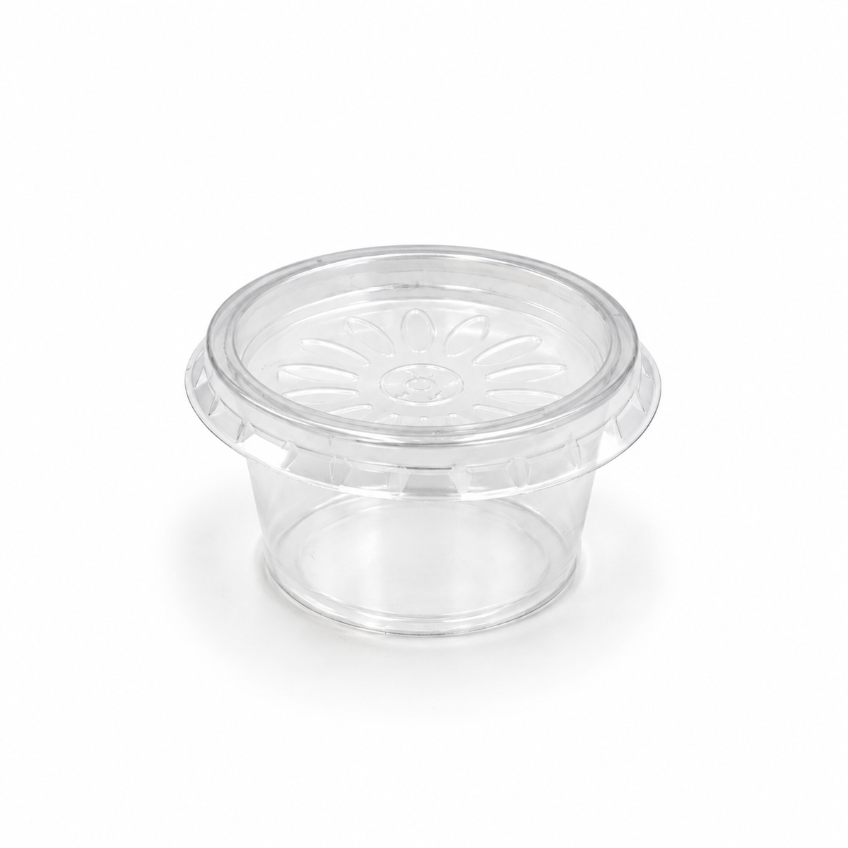 Saucen-Becher 30 ml, PP, "Microboxx" transparent, inklusive Deckel, 500 Sets
