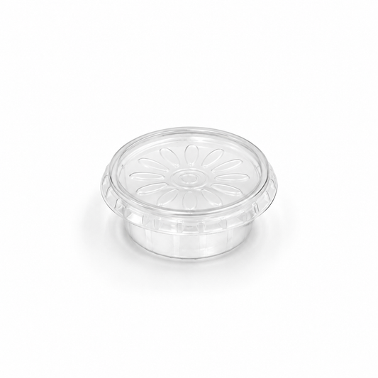 Saucen-Becher 50 ml, PP, "Dressingboxx" transparent, inklusive Deckel, 500 Sets