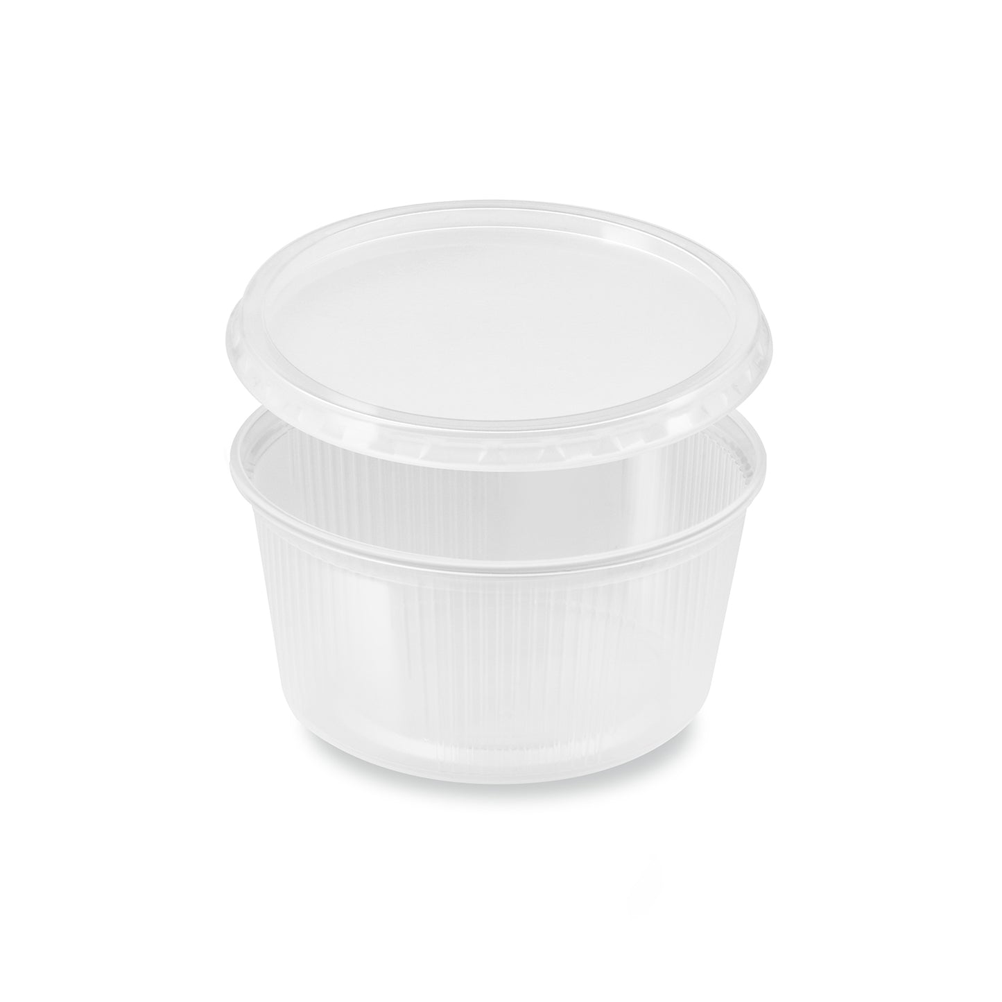 Feinkostbecher 250 ml, PP, Ø 101 x 51 mm, transparent, rund, inklusive Deckel