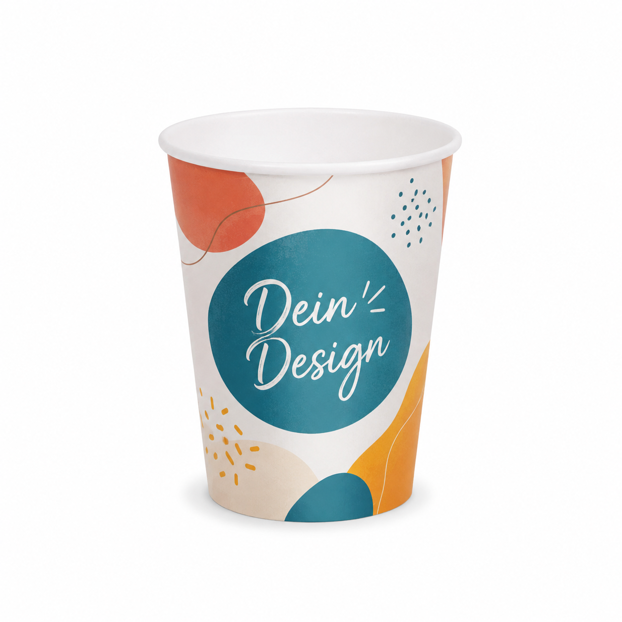 Kaffeebecher individuell bedruckt, PE-beschichtet